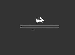 Buffering Loading Icon Animated Running Rabbit