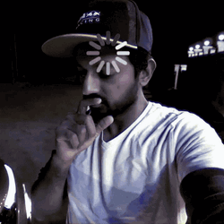 Buffering Pause Thinking Faisal Khan Glitch GIF