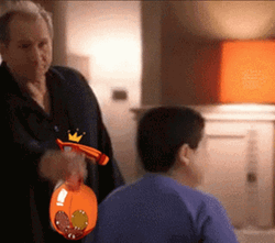 Bug Spray On Kid's Face GIF