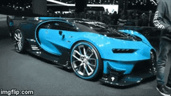 Bugatti Changing Color Car