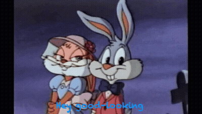 Bugs Bunny And Lola Bunny Saying Hey Good-Looking GIF