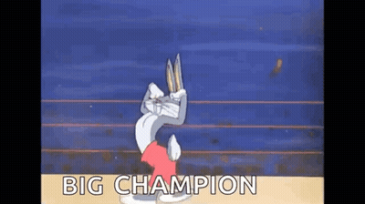 Bugs Bunny Boxing Champion GIF
