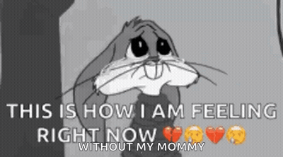 Bugs Bunny Crying For Mommy GIF
