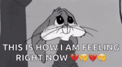 Bugs Bunny Crying This Is How I Am Feeling Right Now