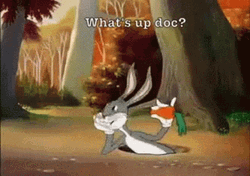 Bugs Bunny Eating Carrot What's Up Doc GIF