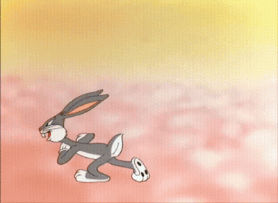 Bugs Bunny Holding Night Mare Paint GIF