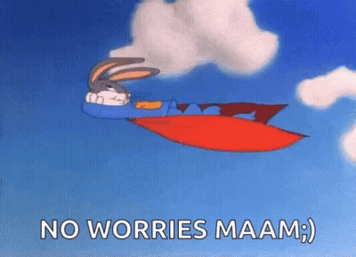 Bugs Bunny Is Flying Through The Air Wearing A Cape And A Cape . GIF