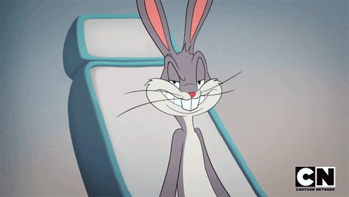 Bugs Bunny Is Smiling In A Cartoon From Cartoon Network GIF