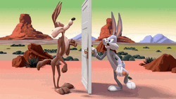 Bugs Bunny Open Door GIF