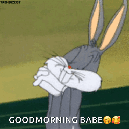 Bugs Bunny Says " Good Morning Babe " In A Gif