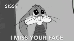 Bugs Bunny Sissy I Miss Your Face GIF