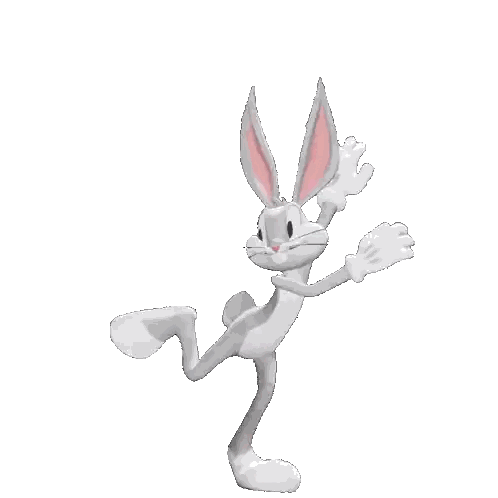 Bugs Bunny Standing On One Leg Sticker
