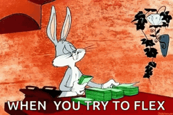 Bugs Bunny When You Try To Flex GIF