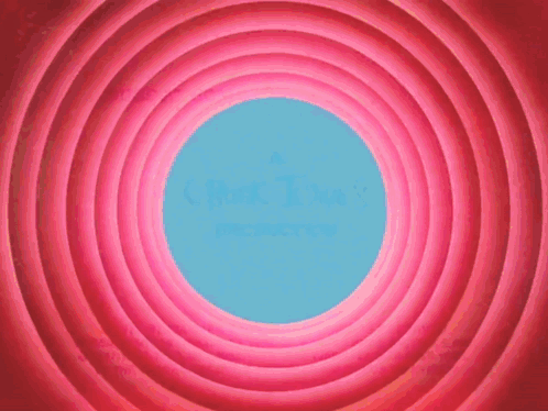 Bugs Bunny With A Wb Shield On A Pink Background GIF