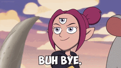 Buh Bye Three Eyed Boscha Waving GIF