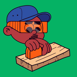 Build Carpenter Cartoon Measuring Wood GIF