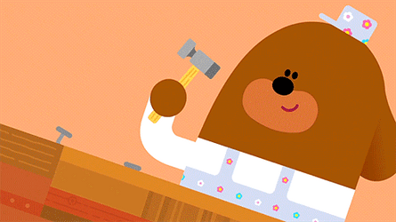Build DIY Painting Hey Duggee Cartoon GIF