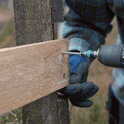 Build Fence DIY Drilling GIF
