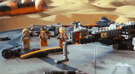 Build Lego Star Wars Base Space Ship GIF