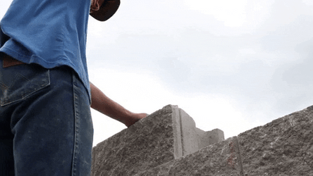Build The Wall Hammering Brick GIF