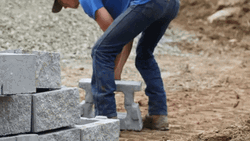 Build The Wall Lifting Brick Concretes GIF