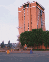 Building Collapse Explosion Meme GIF