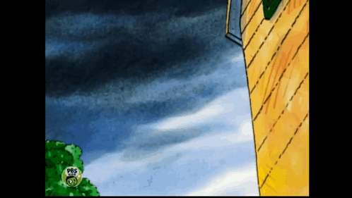 Building Painting With PBS Logo GIF