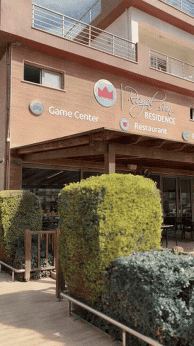 Building With Game Center And Restaurant GIF
