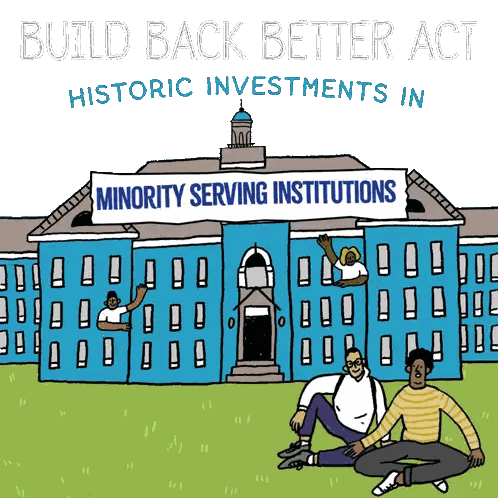 Building With Minority Serving Institutions Banner Sticker