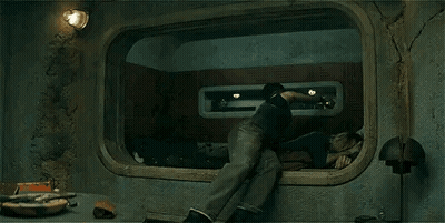 Building With Red Hammer And Sickle GIF