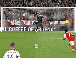Bukayo Saka Penalty Kicks GIF