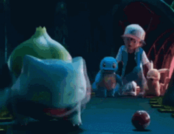 Bulbasaur Approaching Ash Ketchum GIF