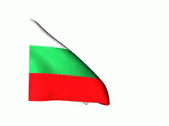 Bulgaria Flag Waving Rapidly