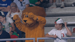 Bulgaria Lion Mascot And Kid
