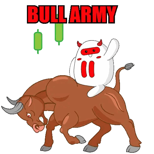 Bull And Ghost With Bullarmy Sticker