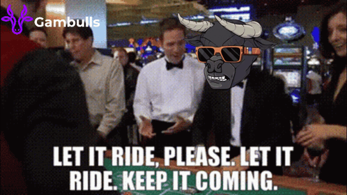 Bull In Tuxedo Sunglasses Saying Let It Ride GIF