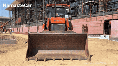Bulldozer On Construction Site Namastecar GIF