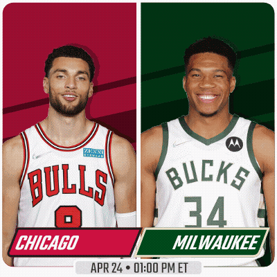 Bulls And Bucks Basketball Players GIF