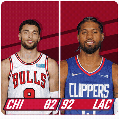 Bulls Vs Clippers Basketball Players GIF