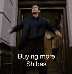 Bully Maguire Dance Buying More Shibas GIF