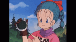 Bulma Clicking Radar GIF