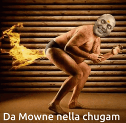 Bum Man Fire Butt GIF