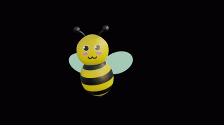 Bumblebee Flying Circular GIF