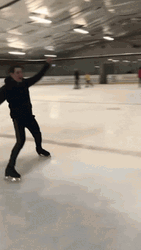 Bumping Outside The Rink Ice Skating  GIF