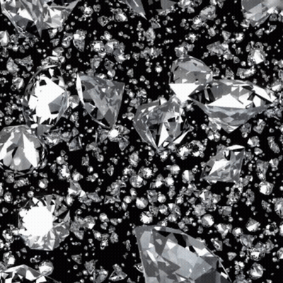 Bunch Of Diamonds On Black Surface GIF