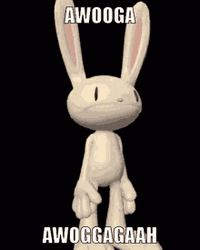 Bunny Awooga Exaggerated Jaw Dropped GIF