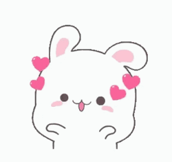 Bunny Blowing Kisses Cute Animated GIF