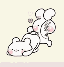 Bunny Couple Spanking Butt GIF