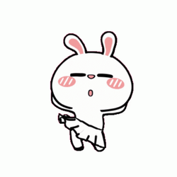 Bunny Dancing Cute Sticker Feeling It GIF