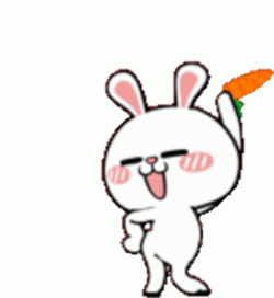 Bunny Dancing With A Carrot GIF
